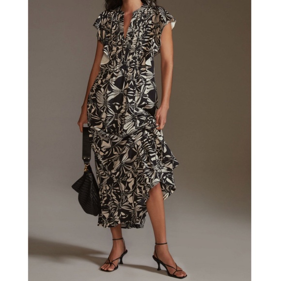 Anthropologie Maeve Cassandra Maxi Dress Sz Large - Picture 2 of 8